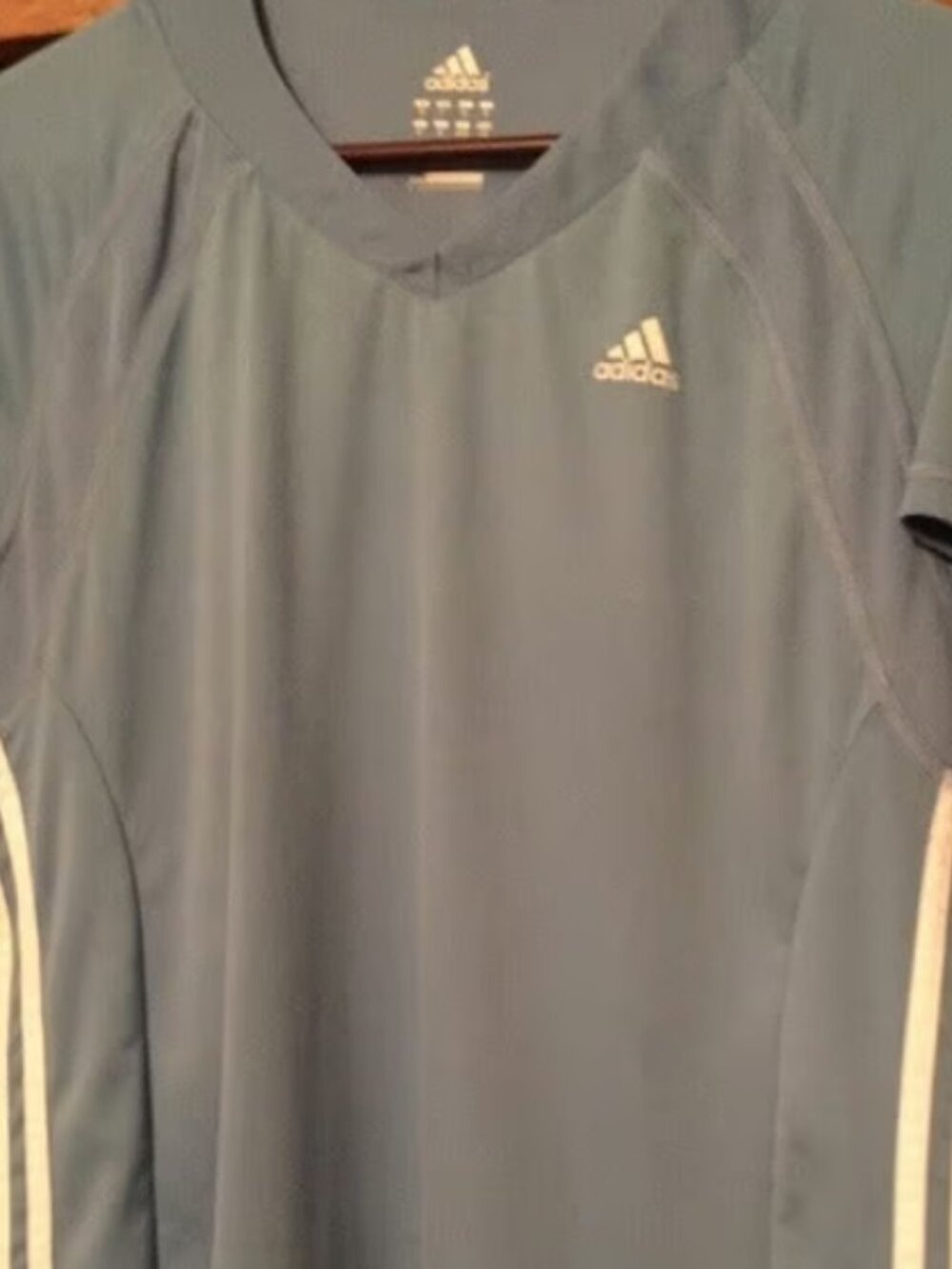Adidas Women's dri-fit v-neck shirt, Large, like New